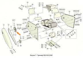 Шкив МЗС-90.02.190 (Фвнеш.=254мм, Фвнутр.=30мм, 2-х рч., сеч. С(В)): купить в Воронеже
