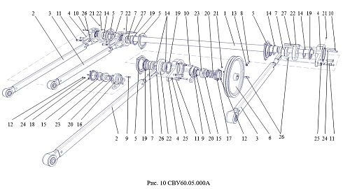 Вал главный СВУ 60.05.000А (в сборе без шатунов): купить в Воронеже