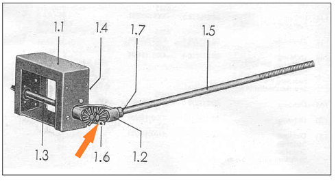 Шестерня коническая регулировки аспирации К-527, К-547 (пласт.): купить в Воронеже