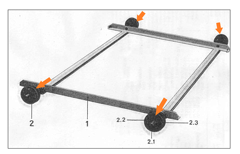 Ролик опорный К-527 (8 шт), К-547 (12 шт. =4 длин.+8 корот.): купить в Воронеже