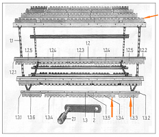 Щетка очистки верх. решета К-527 селикон (к-т 65шт) : купить в Воронеже