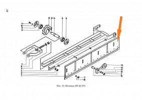 Щиток ЗП 02.190/ЗА.Д 02.160-01 (21 скребок): купить в Воронеже