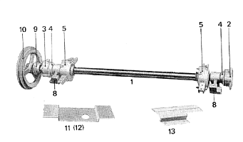 Вал привода решетного стана К 531 (в сборе): купить в Воронеже