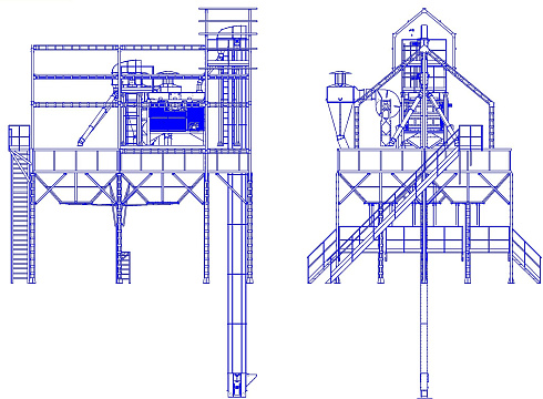 Металлоконструкция: Трехбункерный Т-образный: купить в Воронеже
