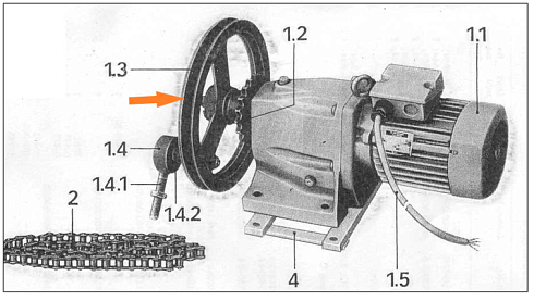 Шкив мотор-редуктора К 527 (ф=300 (ф=28,30,32)): купить в Воронеже