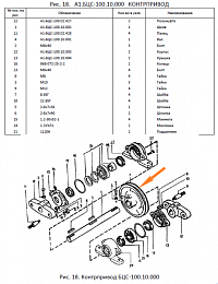 Шкив А1-БЦС-100.10.002 (d=180*30в(б)=1 руч.): купить в Воронеже