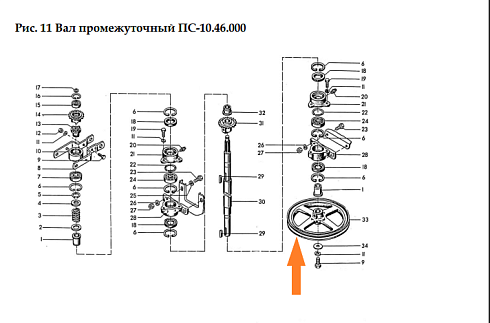 Шкив ПС-10.09.010 (Н 209.012А) (1р - диам.25 - диам.290 в(б)): купить в Воронеже