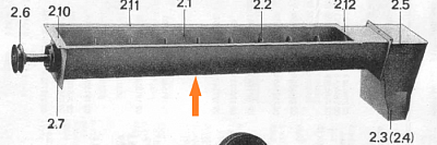 Бункер шнека вторичной аспирации (голый) К527 К547: купить в Воронеже