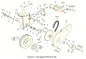 Звездочка малая МЗС-90.01.634 (z=12, t=19,05 внутр.ф=25 мм): купить в Воронеже