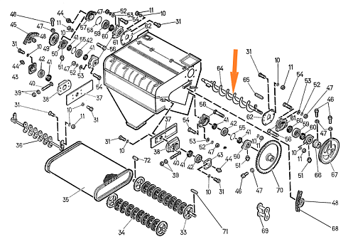 Шнек подачи зерна МПО-50.01.060: купить в Воронеже