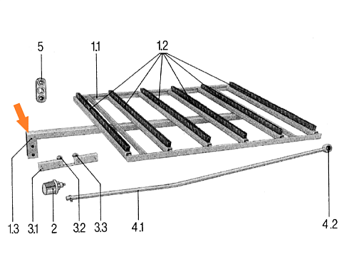 Направляющая рамки для щеток К 531: купить в Воронеже