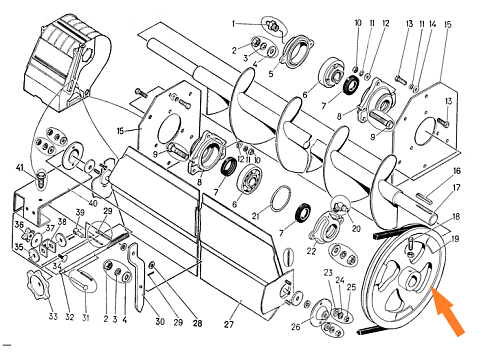 Шкив МПО 50.04.105 (1-руч В(б) ф=35, ф=300 мм.): купить в Воронеже