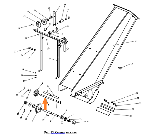 Вал ЗПМ 05.639 (ф. 20 мм): купить в Воронеже