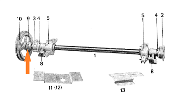 Шкив привода реш. Стана малый ф=100 ф=45: купить в Воронеже