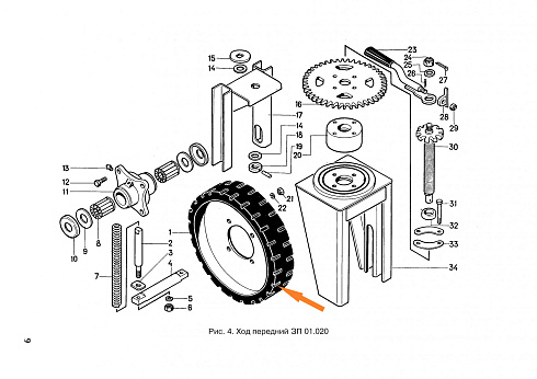 Колесо обрезиненное ЗПТ- 1-6-2: купить в Воронеже