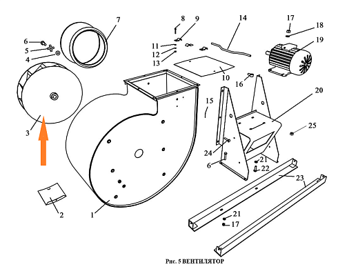 Рабочее колесо вентилятора ЗВТ 81.180 (ЗВС 20А): купить в Воронеже