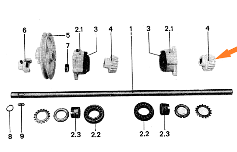 Шестерня коническая К-531 (привод триерного блока): купить в Воронеже