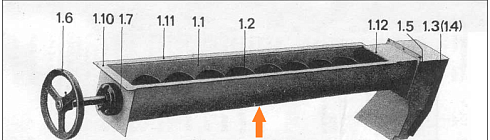 Бункер шнека первичной аспирации (голый) К527 К547: купить в Воронеже
