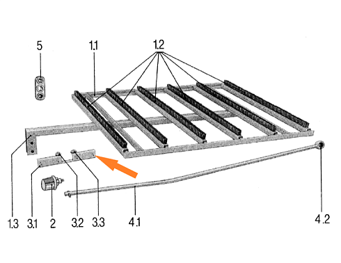 Кронштейн направляющий щеточной тележки с роликами: купить в Воронеже