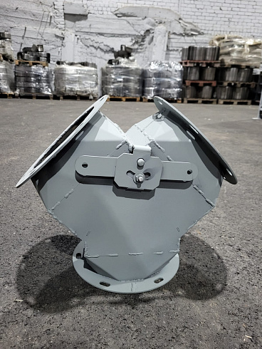 Клапан ручной симметричный ф200мм уг45гр (распределитель) : купить в Воронеже