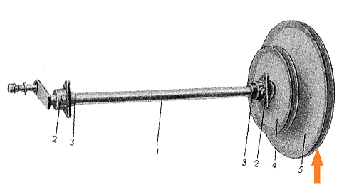 Шкив привода счеточной тележки большой (Жесть): купить в Воронеже
