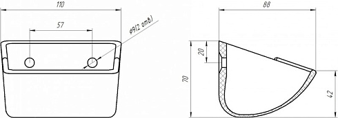 Ковш норийный полимерный МАСТУ 005У: купить в Воронеже